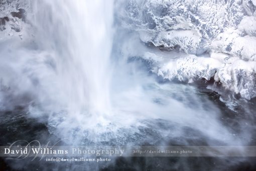 Photo, Photography, Image, Landscape, Print, Canvas, Metal, Snow, Waterfall, Snoqualmie Waterfalls, Ice, Frozen